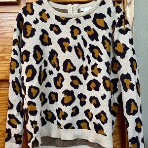 Cheetah print sweater